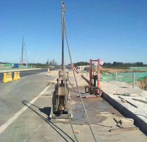 师宗公路高聚物注浆加固